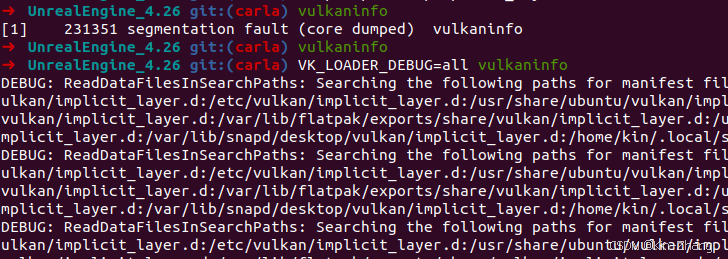 Vulkaninfo failure